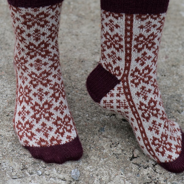 KNITTING PATTERN *Antares* sockpattern for Norwegian knitted socks