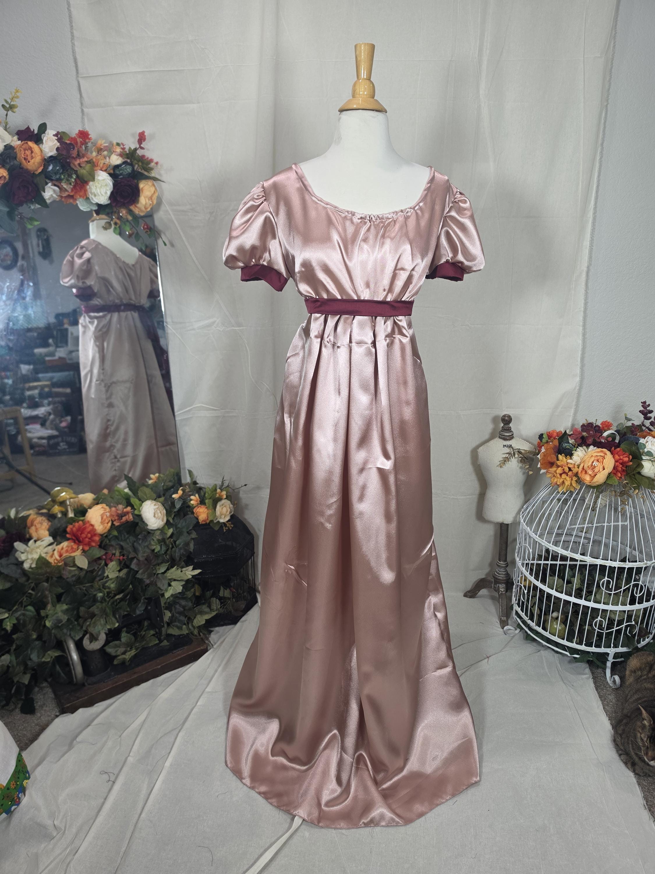 Empire Waist Rose Gold Dress