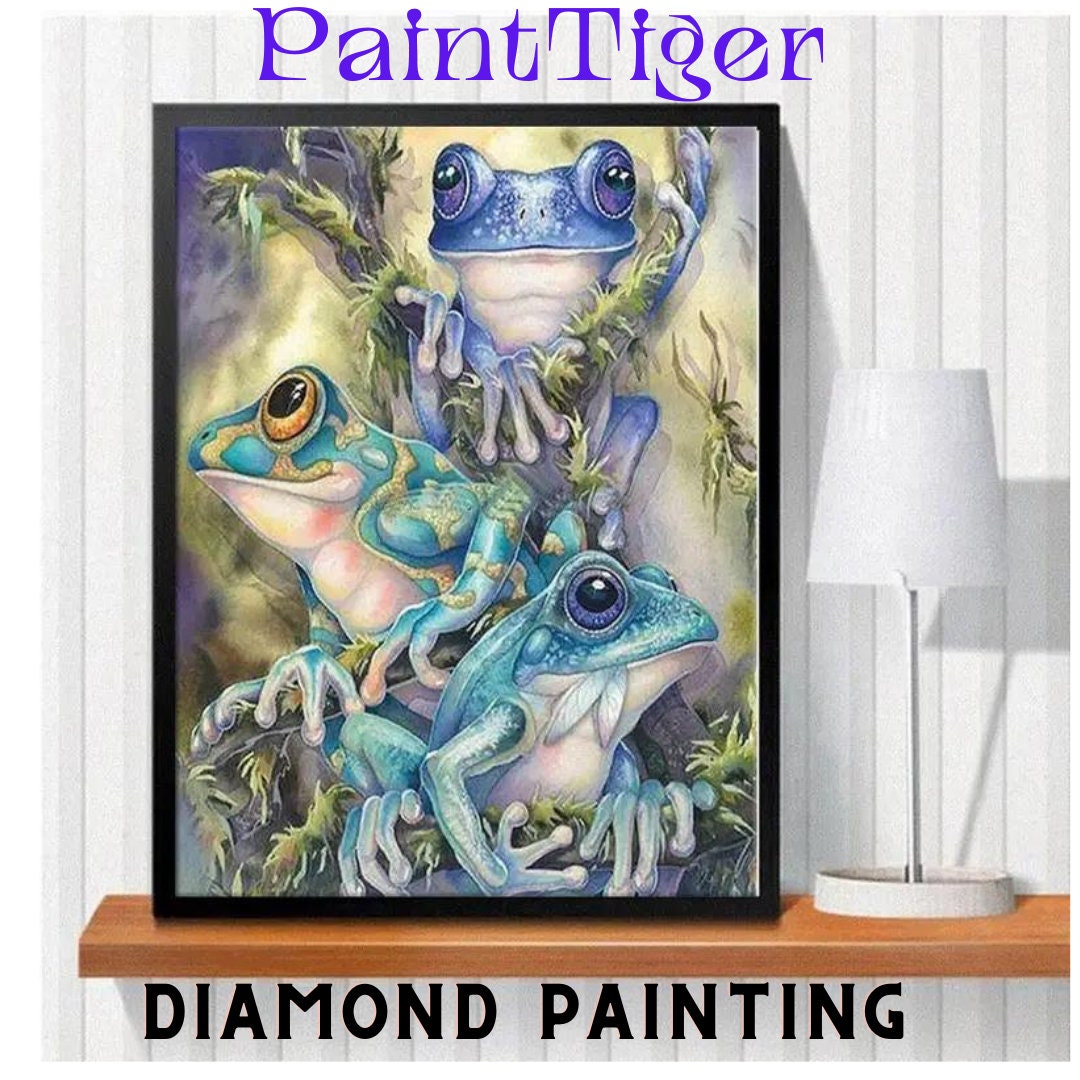 Frog Diy Diamond Painting Animal Art Handmade Home Gift Without