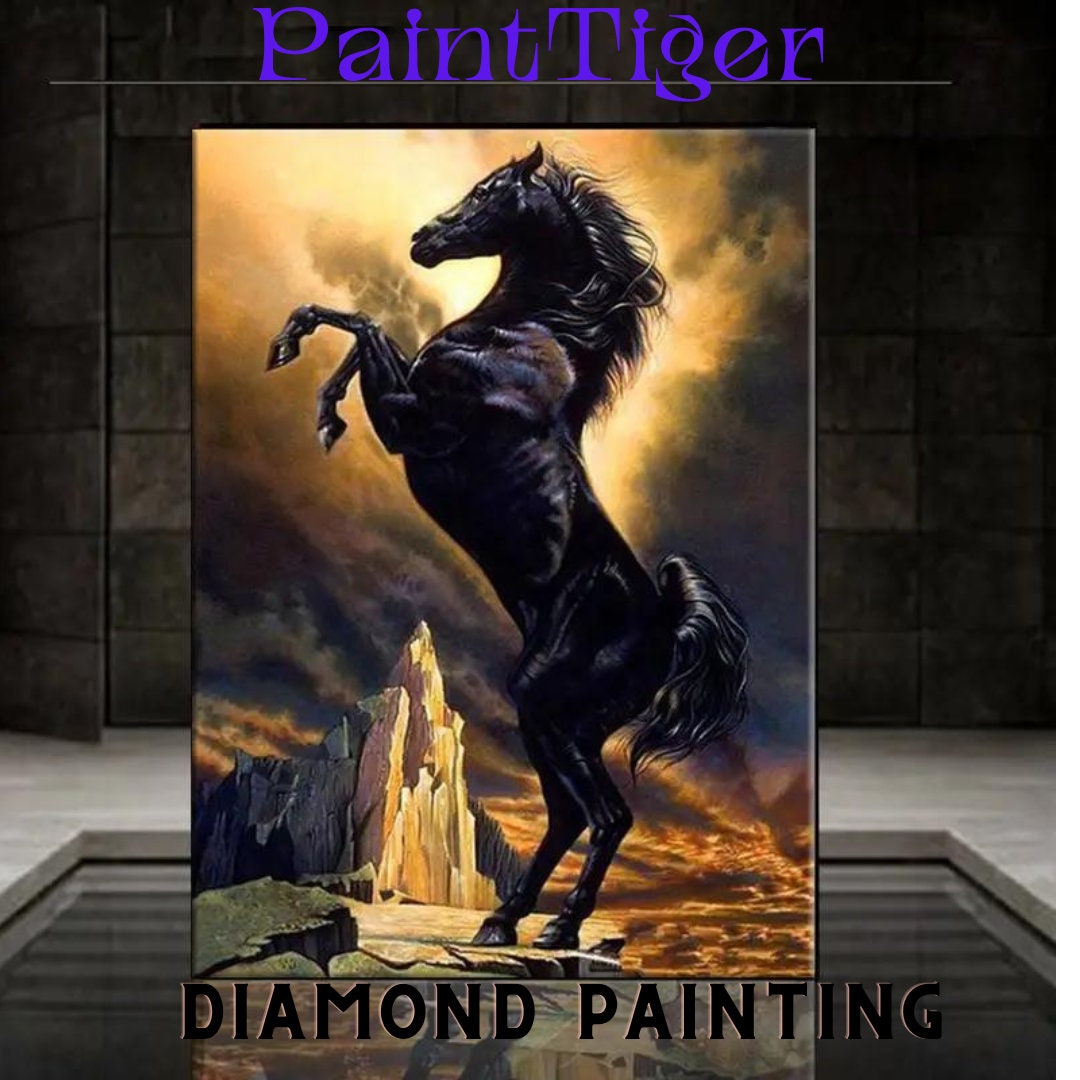 Diamond Painting Kit Horse Do It Yourself Diamond Painting Bead Painting  Kit You Make It Kit Diamond Horse Paint Kit Paint Tiger 