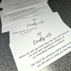 X10 imprimable DAY Veuillez noter qu'il n'y a pas d'enfants aux cartes de mariage, famille immédiate uniquement, encarts d'invitation, impression à la maison, adultes uniquement