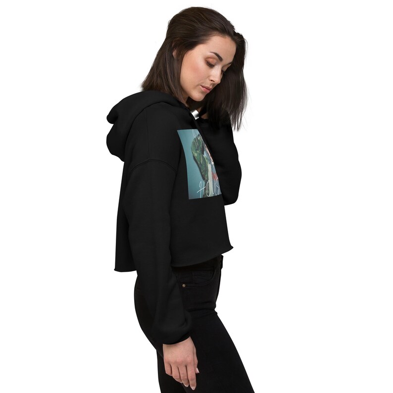 Dom Dolla "I Want to Be a Housewife" EDM Meme Petite Crop Hoodie