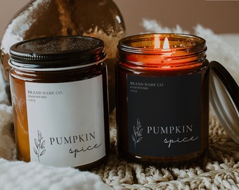 Modern Candle Label Template, Editable Candle Label Design, Customizable Candle Label Template, Candle Sticker, Minimal Label Design