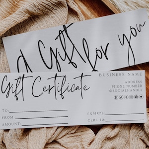 Modelo de vale-presente, vale-presente para impressão, vale-presente editável, vale-presente para impressão, certificado de marketing de cupom, voucher de spa