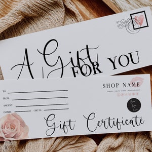 Modèle de certificat-cadeau de la Saint-Valentin, bon-cadeau imprimable bricolage, carte-cadeau modifiable de la Saint-Valentin, certificat-cadeau du salon de spa, modèle Canva