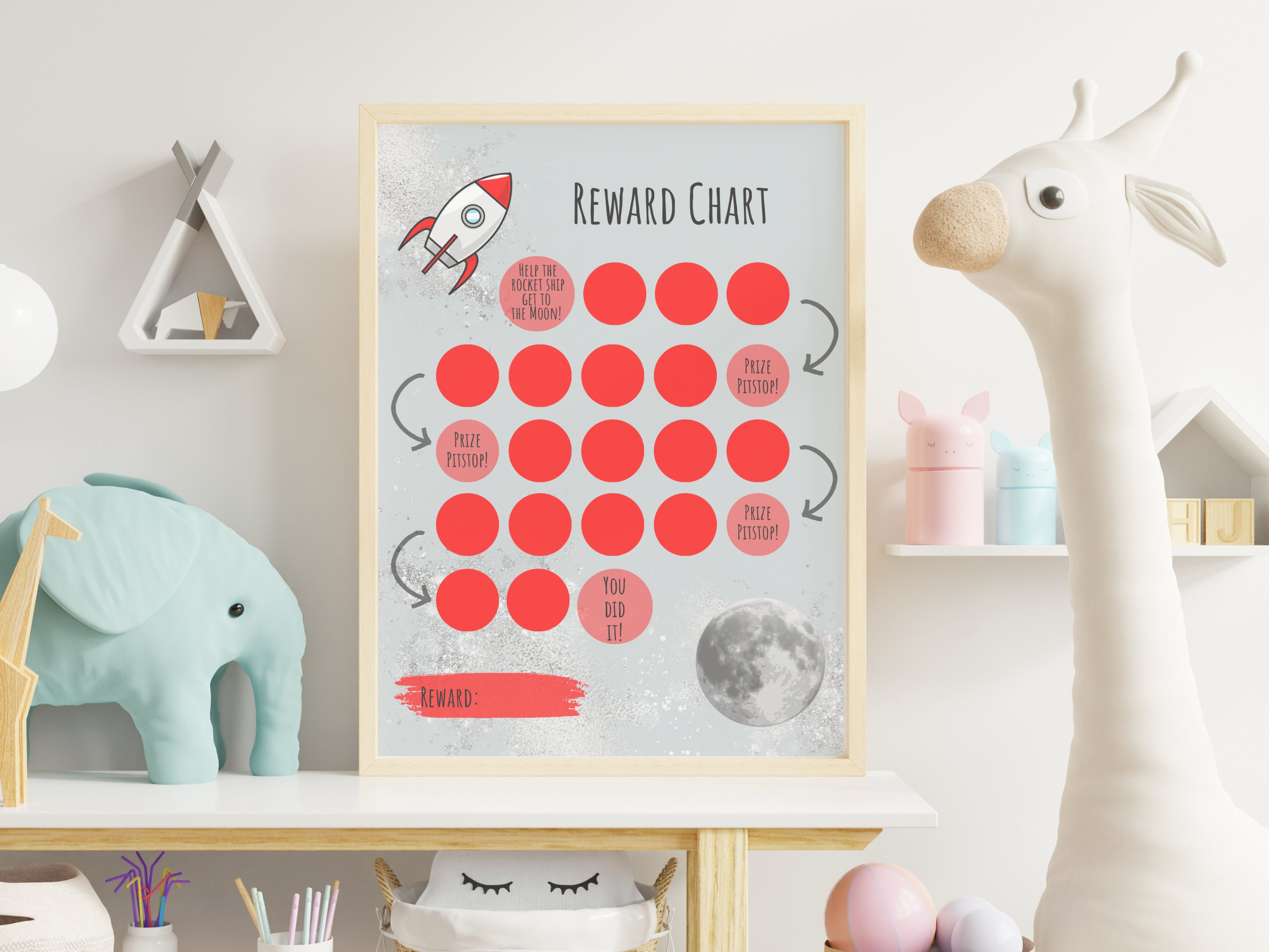 Printable Space Reward Chart for Kids Rocket Behavior Chart - Etsy Ireland