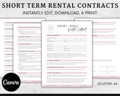 Short Term Rental Agreement Contract House Rental Services Agreement Airbnb Contract Rental Agreement Template Landlord Form Lease Agreement