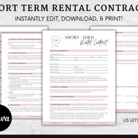 Airbnb Rental Agreement - Etsy