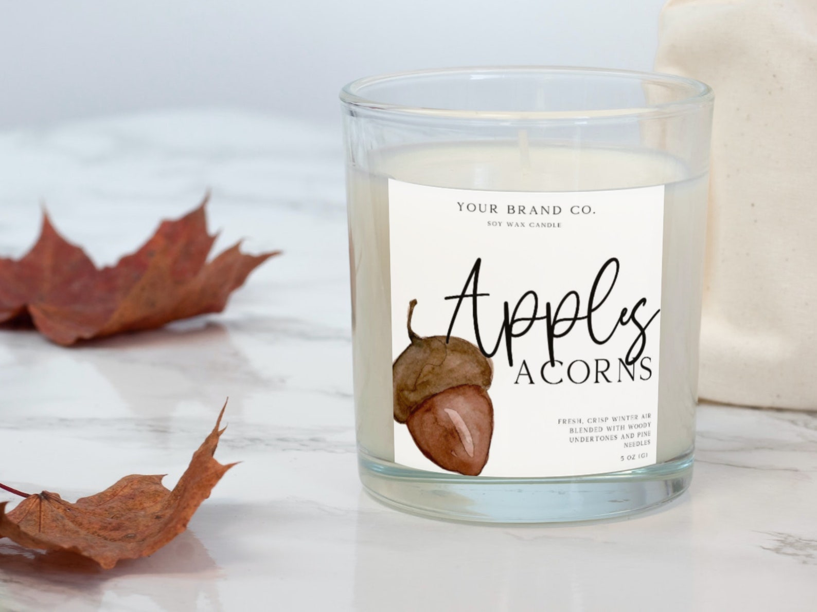 Fall Candle Label Template Editable Candle Label Design Etsy