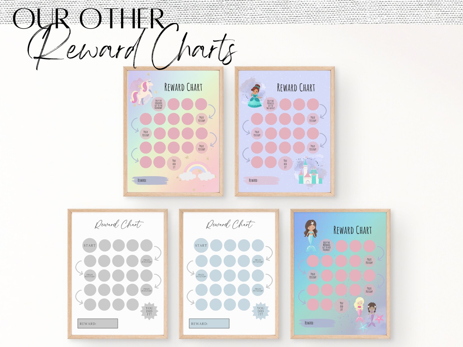 Printable Adult Reward Chart, Pink Behavior Chart, Daily Chore Chart ...