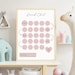 Printable Adult Reward Chart, Pink Behavior Chart, Daily Chore Chart ...