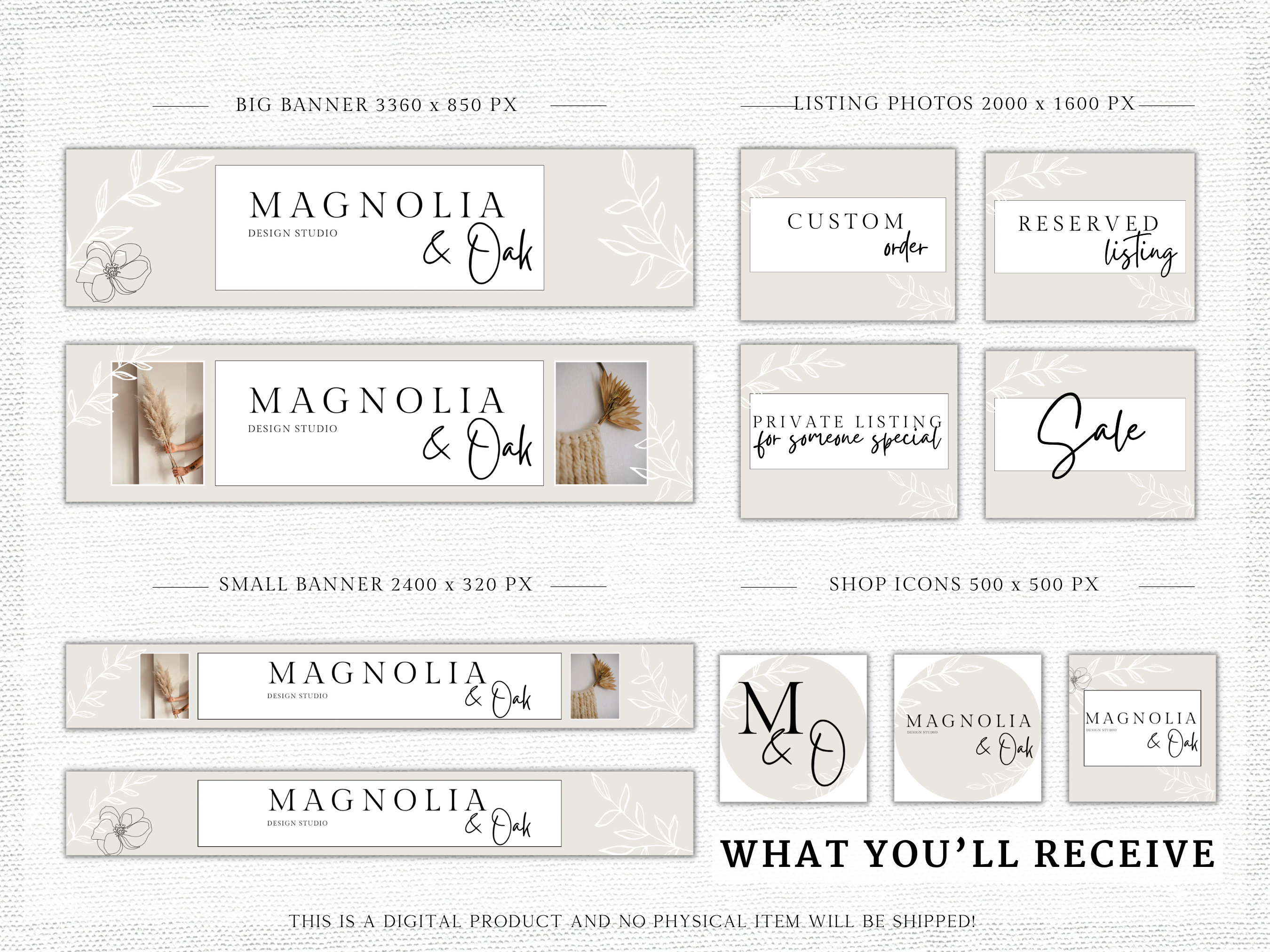 Image 3 for Etsy Banner Template