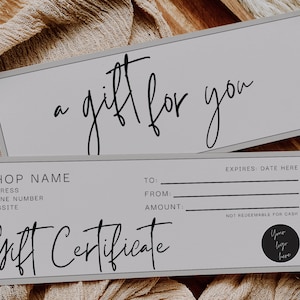 Modelo de vale-presente, vale-presente para impressão, vale-presente editável, vale-presente para impressão, certificado de marketing de cupom, voucher de spa