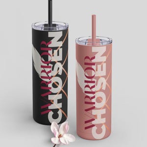 Chosen Warrior Tumbler: 20oz Matte Stainless Steel Travel Cup