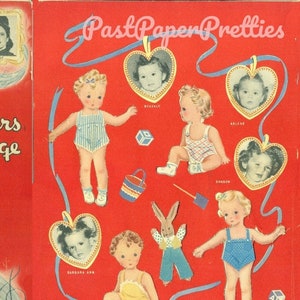 vintage Paper Dolls The Lane Sisters, quatre mères et leurs bébés v. 1941 PDF imprimable Téléchargement numérique instantané Film Actrice Chanteuse Stars