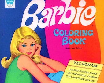 Coloring Book Barbie 56 Pages to Color 1994 Printable PDF Instant ...