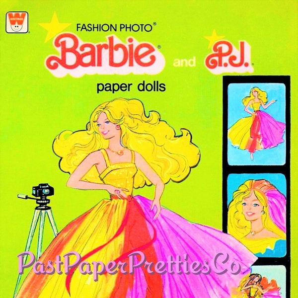 Vintage Paper Dolls Fashion Photo Barbie P.J. 1978 Printable PDF Instant Digital Download Retro Toy Fashion Doll Clipart Z1