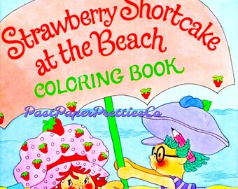 50 Pages Strawberry Shortcake Coloring Book - Etsy