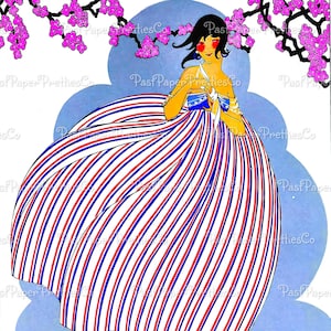 Vintage Art déco impertinent dames de la mode 18 belles robes époque clapet Art imprimable PDF téléchargement numérique instantané Années 20 rugissantes Couverture filles