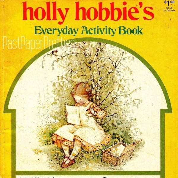 Vintage Printable Coloring Pages Holly Hobbies Everyday Activity Book 1977 PDF Instant Digital Download Cute Prairie Girl Clip Art 95 Pages