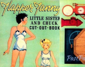 Dolls We Love, Vintage Paper Doll Book, 1936, 12 Pages, Kids, PDF
