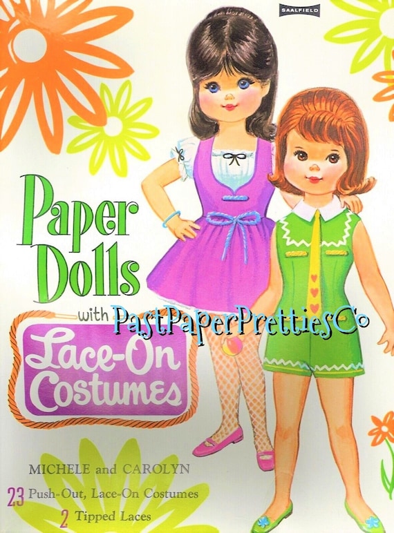 Vintage Paper Dolls With Lace-on Costumes 1969 Printable PDF Instant  Digital Download 2 Cute Girls Friends Dolls '60s Fashions Clip Art - Etsy