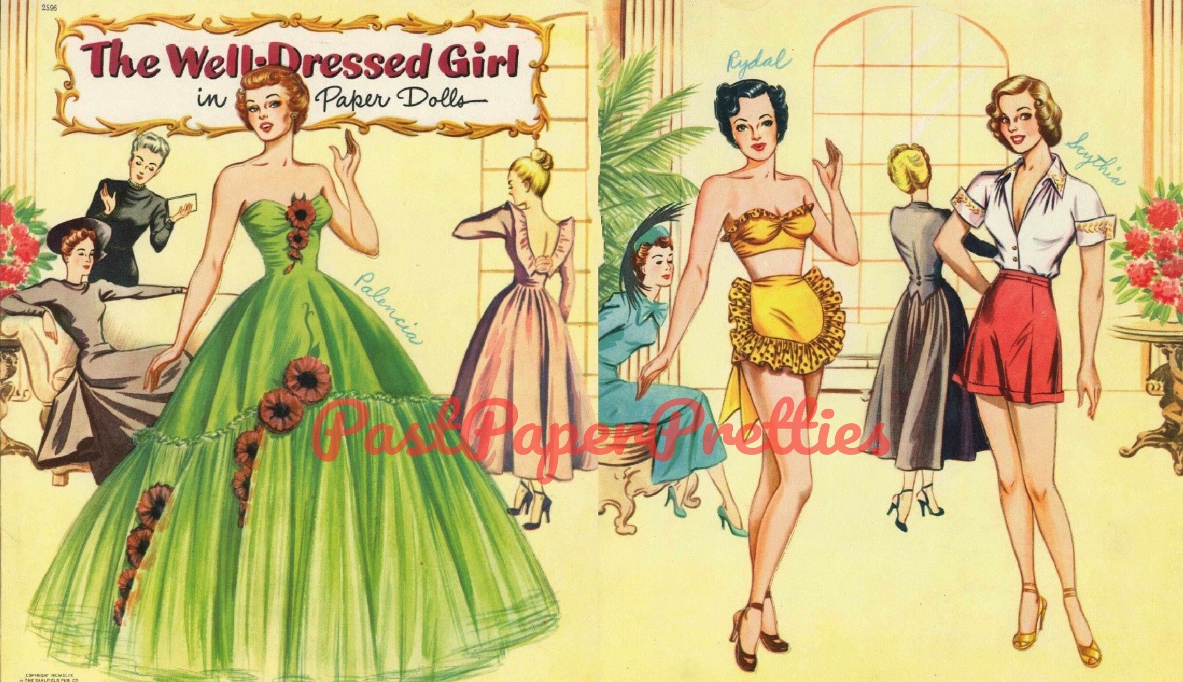 Vintage Paper Dolls the Well-dressed Girl 1949 PDF Printable PDF Instant  Digital Download 3 Beautiful Lady Dolls 1940s Fashions Clip Art - Etsy