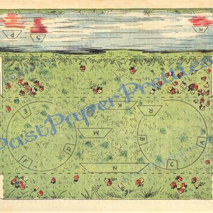 Vintage Camping Szene druckbare Papiermodell Ausschnitte Sofortiger digitaler Download Miniatur Menschen Camping Zelte Diorama 1930er Jahre Papierkunst Bild 4