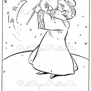 Vintage Printable Classic Cinderella Story Coloring Book Paint by ...