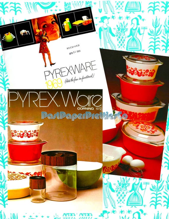 Vintage Retro 70s PYREX Catalogs 1969 1972 Printable Homemaker