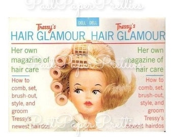 Vintage Printable Tressy Hair Glamour Fashion Doll Hair Care Hairstyles Guide c. 1964 PDF Instant Digital Download 10 How To Hairdos
