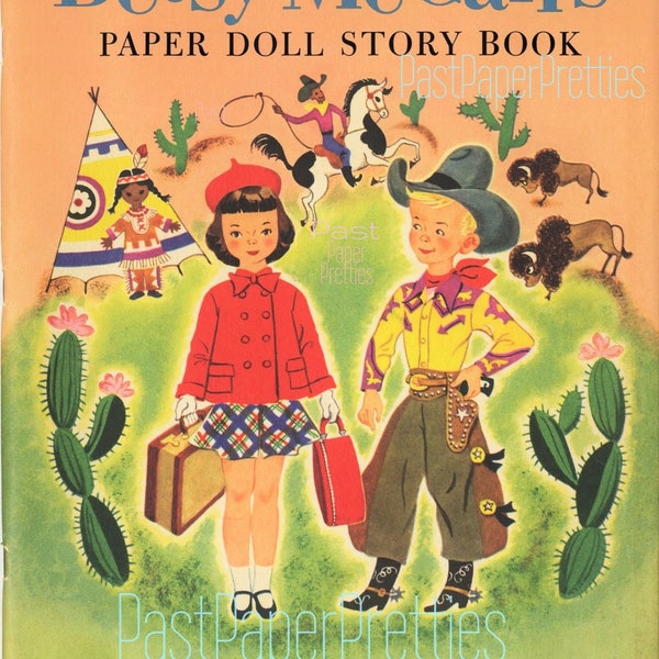 Vintage Betsy McCall Paper Doll Story Book Retro 1954 PDF Instant Digital Download Printable eBook Clip Art