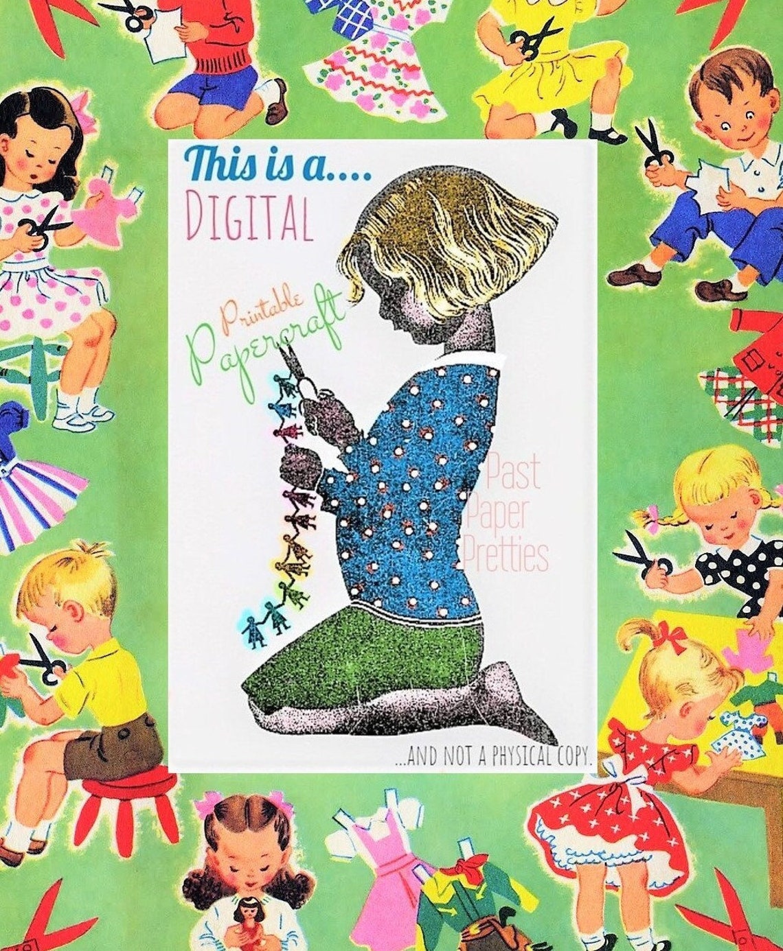 Vintage Printable French Paper Dolls Cute Stand up 3-D Maidens - Etsy