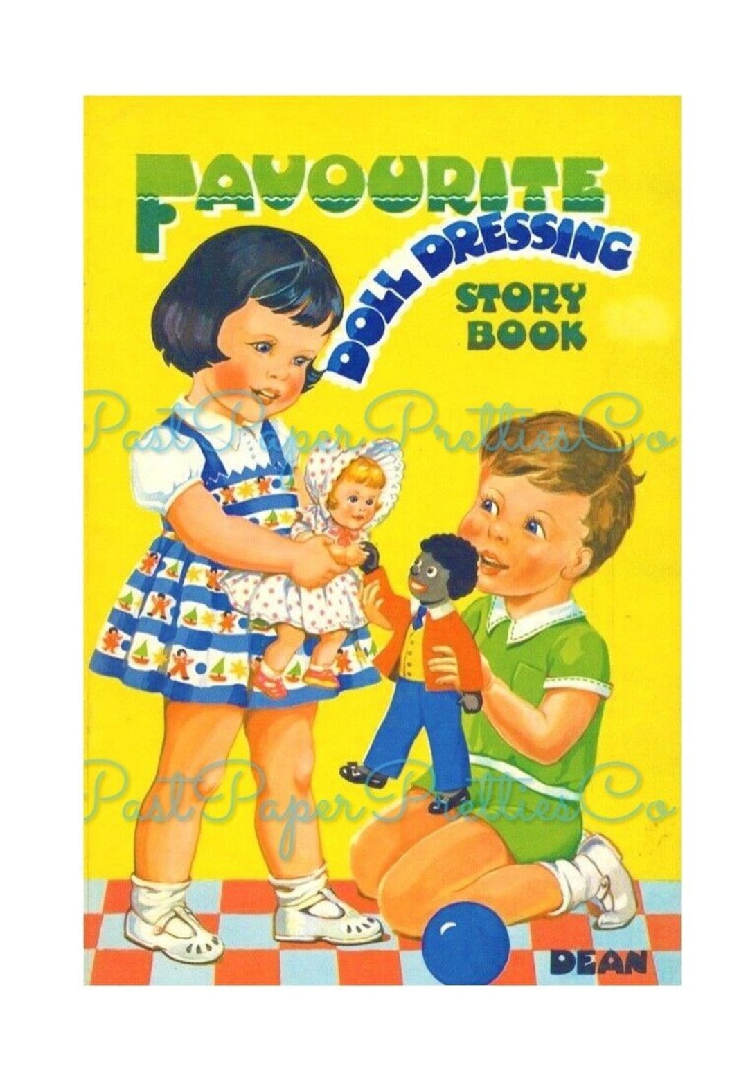 Vintage Paper Dolls Favorite Doll Dressing Book C. 1950s PDF Printable ...