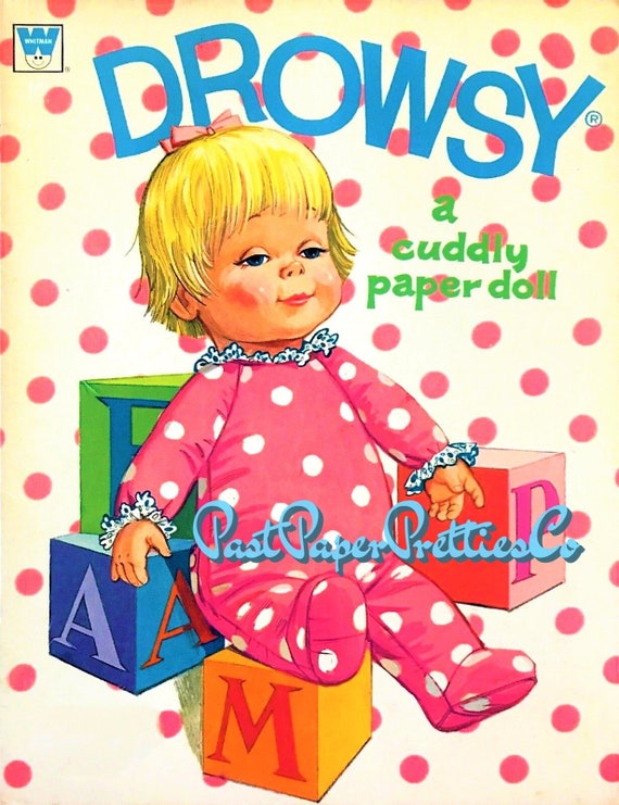 Vintage Drowsy Doll Paper Dolls 1973 Printable PDF Instant Digital