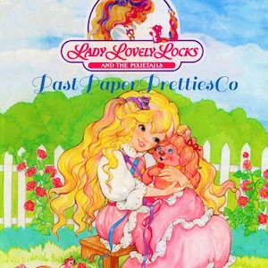 Vintage Coloring Book Lady Lovely Locks and the Pixietails Printable PDF Instant Digital Download Retro 80s Toy Doll 105 Pages to Color