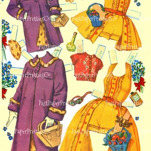 Vintage Paper Dolls 6 and Sweet 16 C. 1955 Printable PDF Instant ...