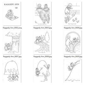 Vintage Printable Raggedy Ann Coloring Book C. 1979 PDF Instant Digital ...