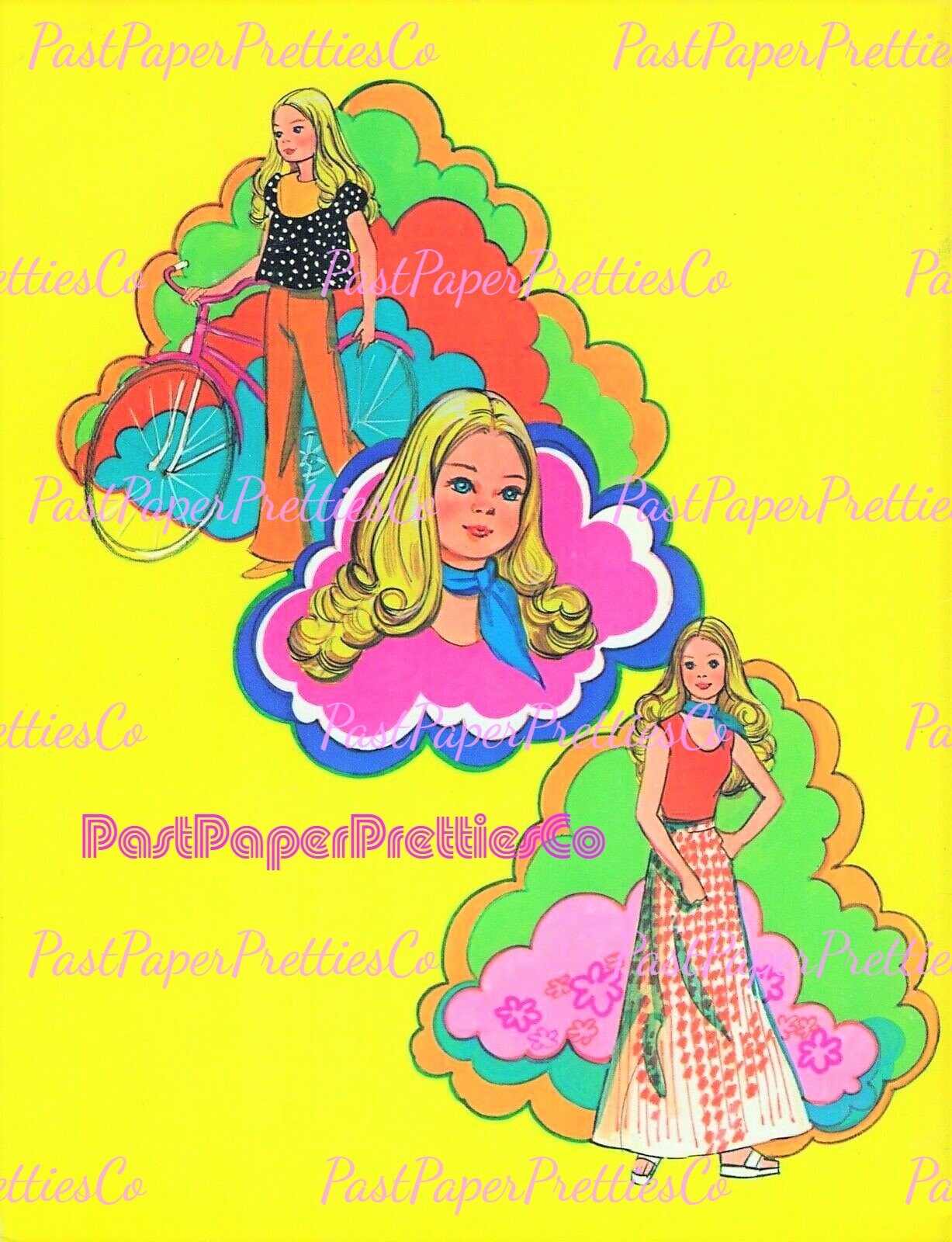 Vintage Paper Dolls Growing up Skipper 1976 Printable PDF 