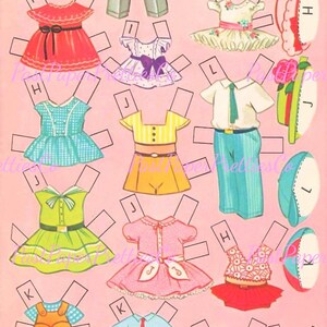 Vintage Paper Dolls A Dozen Cousins 12 Cute Stand up Dolls Circa 1960 ...