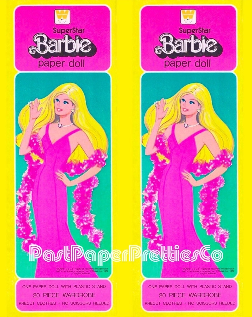 Vintage Coloring Book World of Barbie 98 Pages to Color Printable PDF  Instant Digital Download Retro 1978 