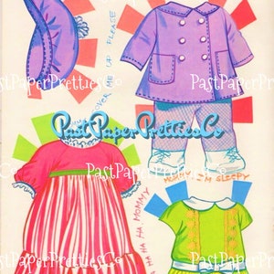 Vintage Drowsy Doll Paper Dolls 1973 Printable PDF Instant Digital ...