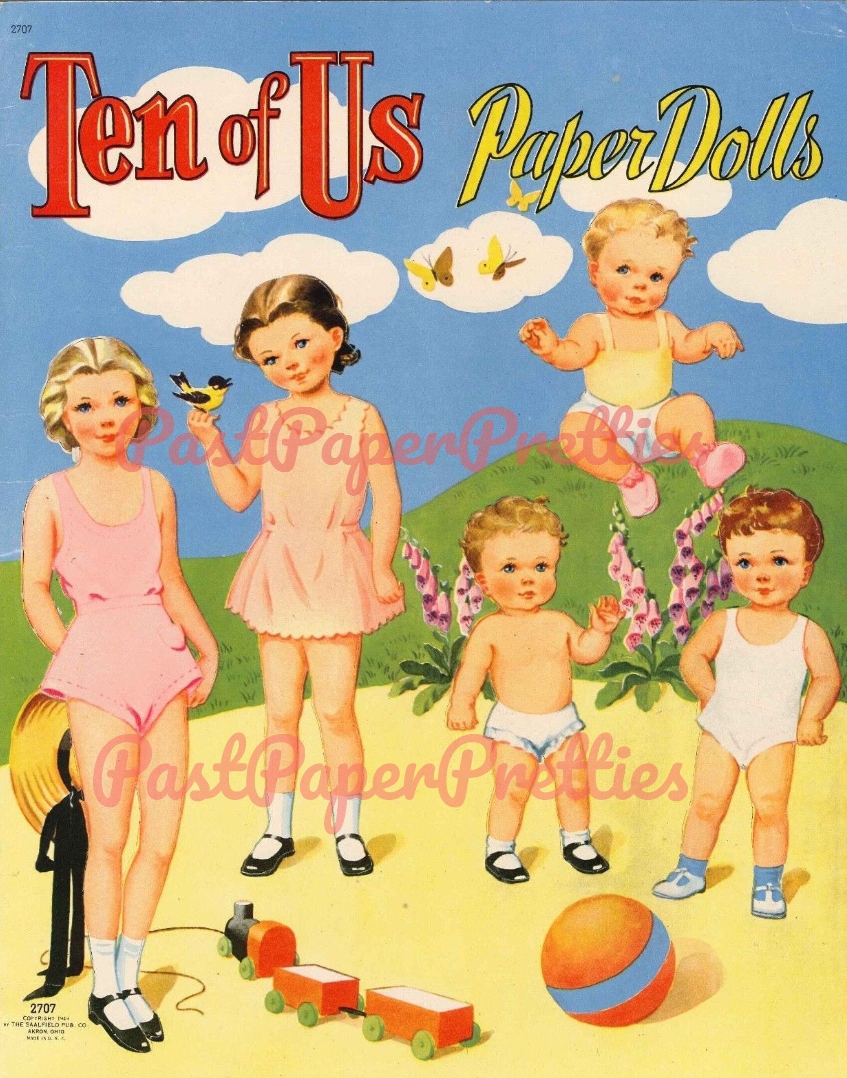 Vintage Paper Dolls Ten of Us 1944 PDF Printable Instant