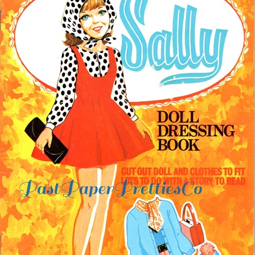 Vintage Paper Doll Printable PDF honeymoon Paper Dolls 60s Etsy Canada