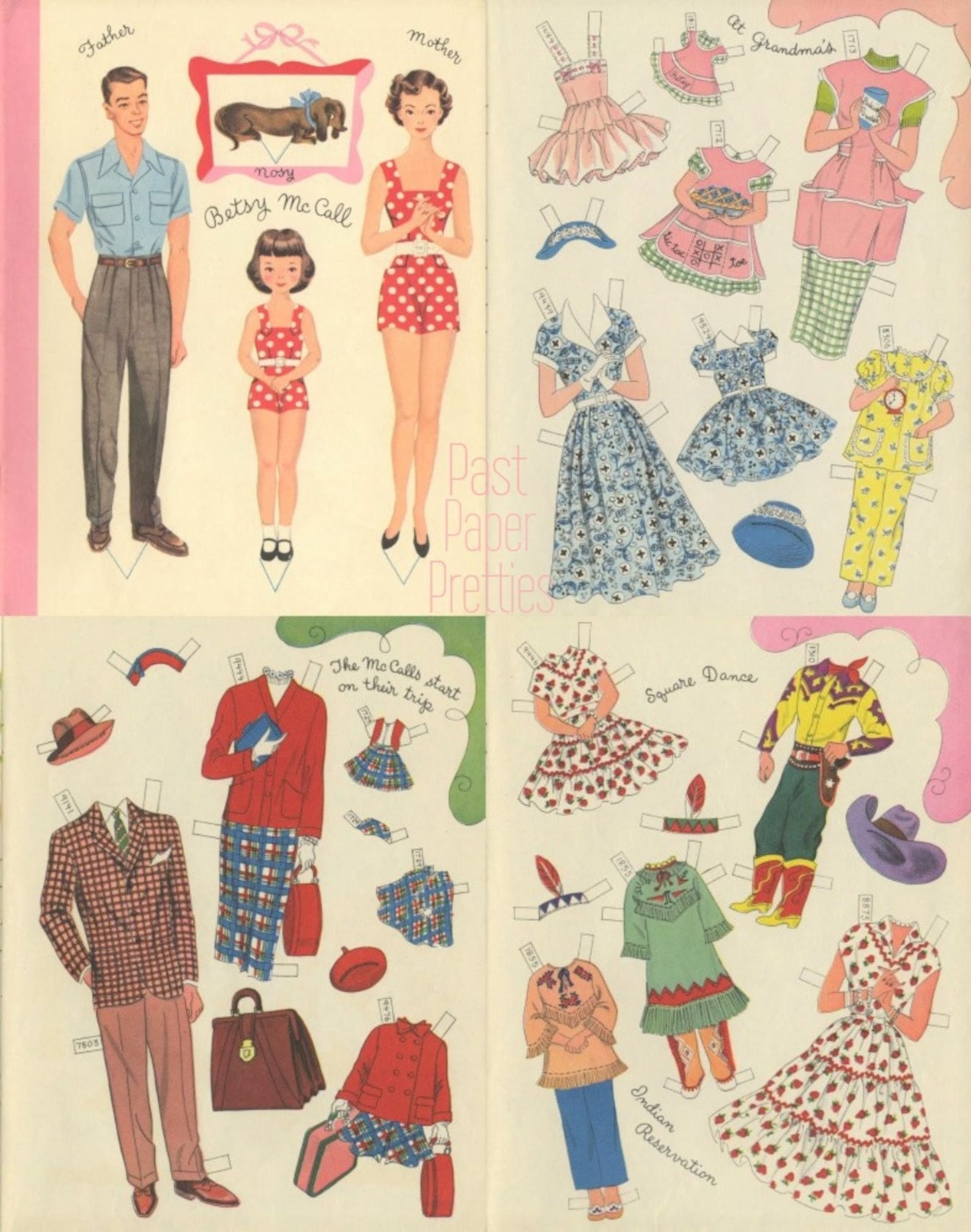 Vintage Betsy Mccall Paper Doll Story Book Retro 1954 PDF Etsy