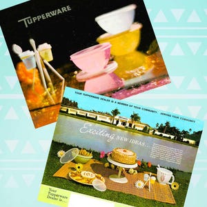 Vintage MCM Tupperware Katalog 1962 Printable Homemaker Verkaufsparty Katalog Buch PDF Sofortiger digitaler Download Rezepte & Produkte 26 Seiten