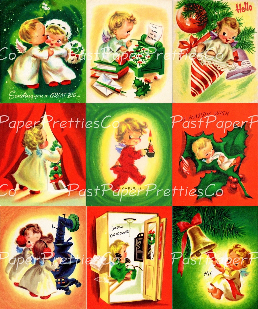 Vintage Printable Christmas Angel Kids Cards Collage Sheets Cute Boy vintage-printable-christmas-angel-kids-cards-collage-sheets-cute-boy