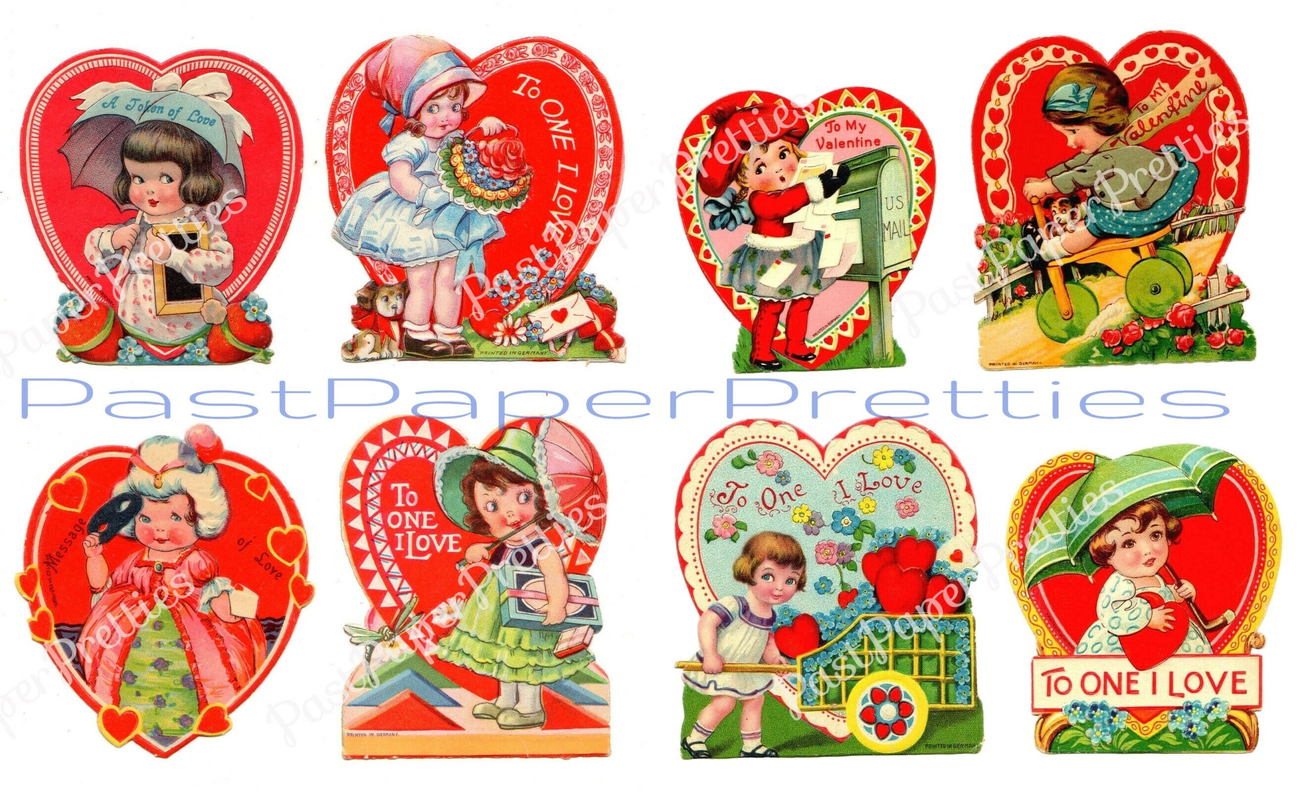 Vintage Valentines Day cards 1920s-1930s