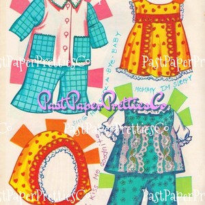 Vintage Drowsy Doll Paper Dolls 1973 Printable PDF Instant Digital ...