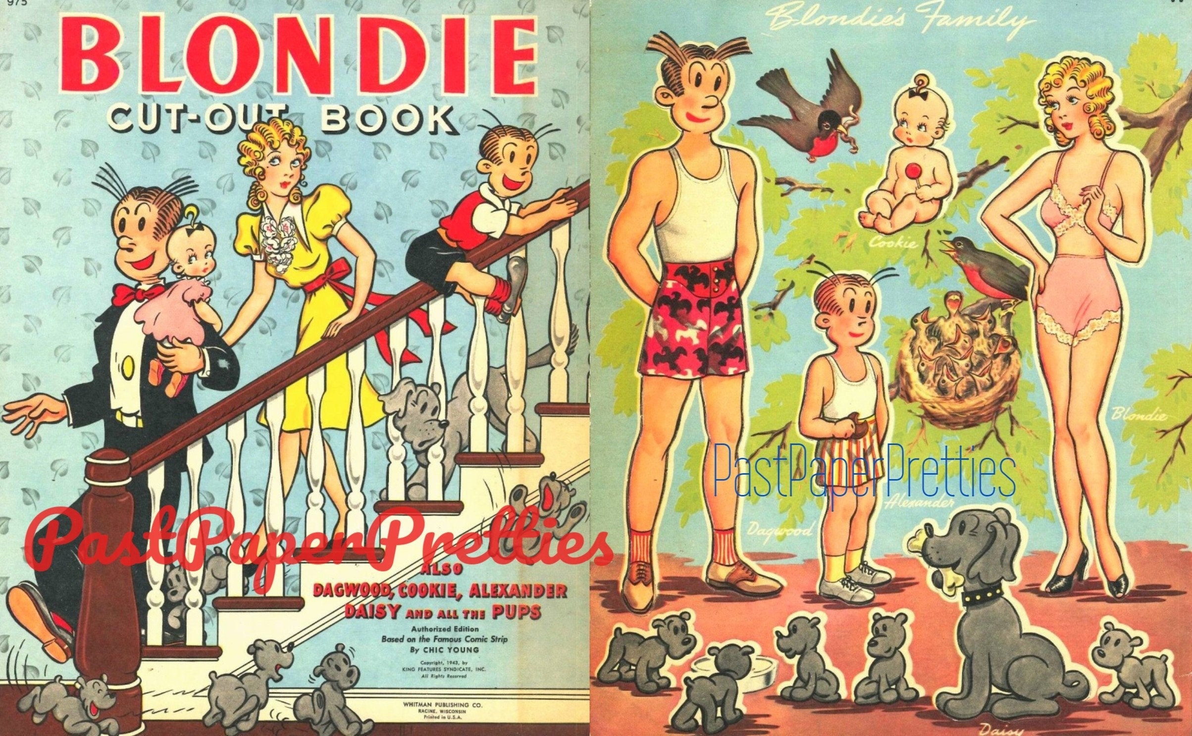 Vintage Paper Dolls Blondie Cut-out Book C